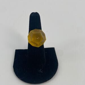 Handmade D & D yellow dice ring